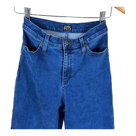 Iris Denim Edge of Seventeen High Rise Dark Blue Wide Flare Jeans - Picture 5 of 12